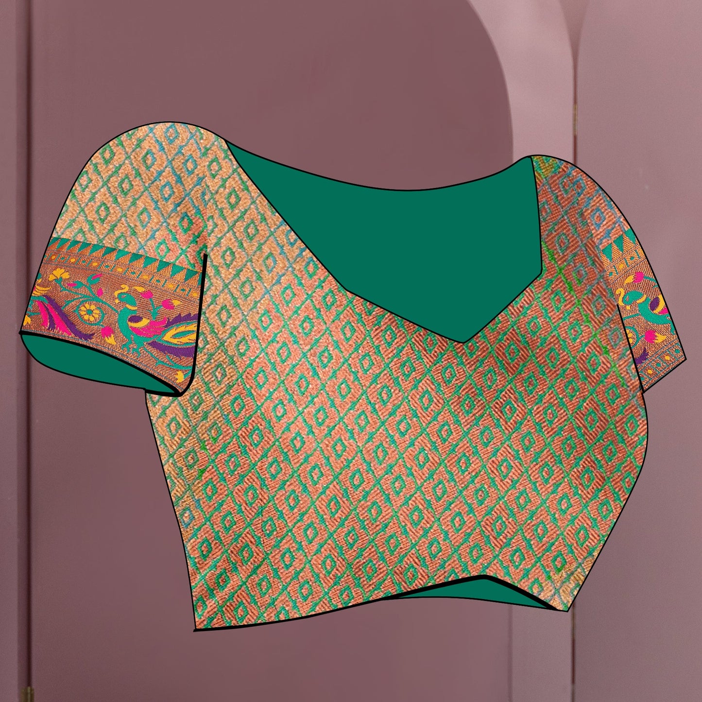 Yellow Original Meenakari Paithani Silk Zari Woven Saree